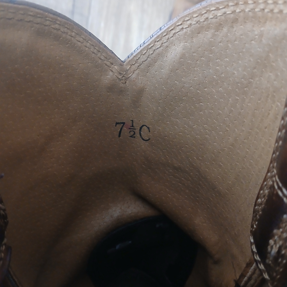 Ariat Heritage Roper Western Boots - Distressed Brown Size 7.5 C - Picture 8 of 11